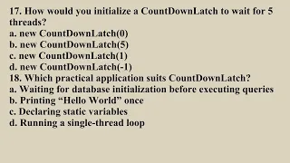 COUNTDOWNLATCH in Java Q4 Java L6 P5 SMILE ROAD