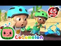 Download Lagu Trike Adventures with JJ \u0026 Cody! + MORE CoComelon Nursery Rhymes \u0026 Songs