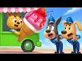 Lagu Cardboard Ice Cream Truck | Fun Story | Kids Cartoon | Sheriff Labrador