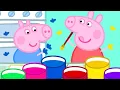 Download Lagu Świnka Peppa 🎨 Malowanie Rękoma I Ziemniakami | Bajki Po Polsku | Peppa po Polsku