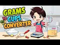 Grams to Cups Conversion Calculator Cooking Baking Made Easy