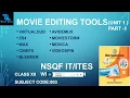 MOVIE EDITING TOOLS PART 1 WEB APPLICATION 803 CLASS XII