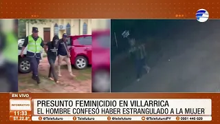 Presunto feminicidio en Villarrica