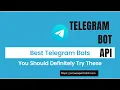 How To Create A Telegram Bot API and Send Message in Group