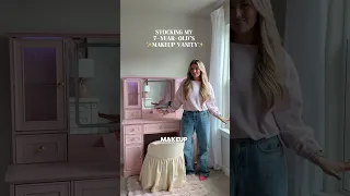I SECRETLY STOCKED MY DAUGHTER’S NEW VANiTY!🩷✨👀 *I’m going to surprise her!*