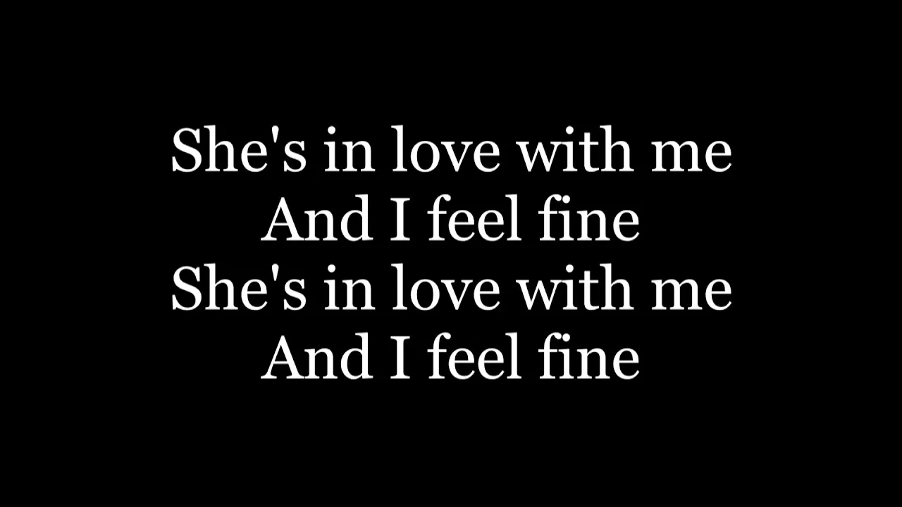 The Beatles - I Feel Fine ( lyrics )