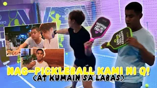 NAG-PICKLEBALL KAMI NI Q! (AT KUMAIN SA LABAS)🏓😋🍽️ | CANDY AND QUENTIN | OUR SPECIAL LOVE
