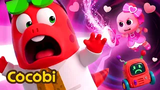 ¡Al rescate! ¡La superheroína rosa vence al villano!🚨🩷 | Canciones Infantiles | Cocobi