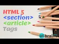 Download Lagu 14 HTML 5 Section Article tags | html tutorial for beginners | UiBrains | NAVEEN SAGGAM