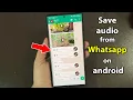 Download Lagu How to save whatsapp voice messages to gallery
