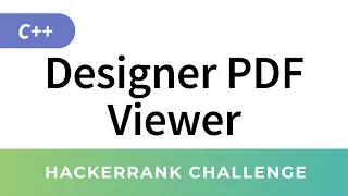 HackerRank C Algorithms Designer PDF Viewer solution Implementation