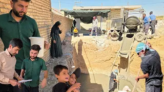 Family Mega Project Building A Concrete Water Tank For Farming Livestock 