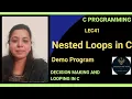 Lec41 Nested Loops in C Programming