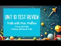 Unit 10 Test Review