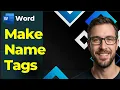 How To Make Name Tags In Microsoft Word 2026 Guide
