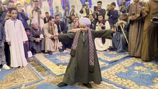 رقص طفل صعيدى بالعمامه والعصا وسط الفرح روعه    وانبهار الجمهور   دندنها