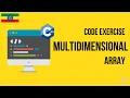 Multidimensional Array Code Exercise C Chapter Four