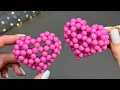 How to Make a Beaded Heart Keychain 💓 Easy DIY Tutorial