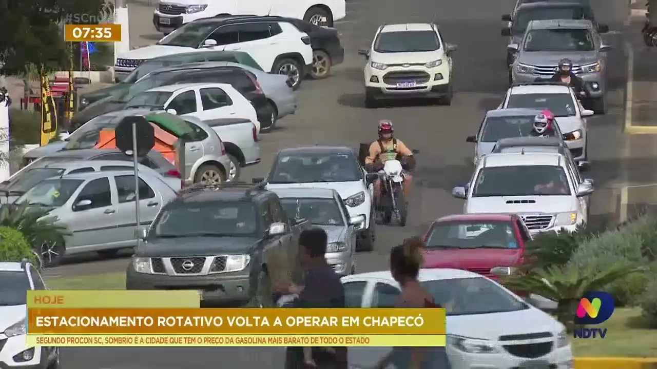 Estacionamento rotativo de Chapecó volta a operar nesta quinta-feira