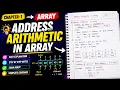 Address Arithmetic in C Arrays Master 1D 2D Array Calculations