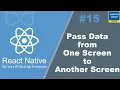 Pass Data between two screen in React Native