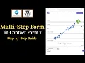 Email Like a Pro Multi-Step Forms in Contact Form 7