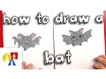 How To Draw A Cartoon Bat