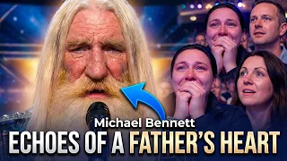 michael bennett moves everyone to tears with echoes of a father s heart america s talent show