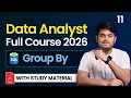 Data Analytics Hindi Full Course 2026 Part 11 Data Analyst Course SQL Group By Top VarSity