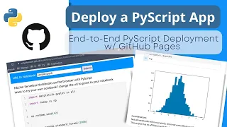 Deploying a PyScript App Pages End-to-end PyScript Tutorial