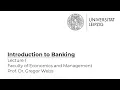 Introduction to Banking - Lecture 1