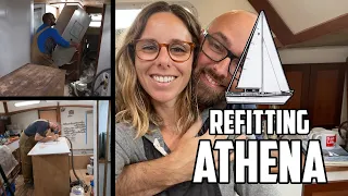 Sail Life – Reunited after 1.5 years apart ❤ & new water tank – DIY sailboat projects