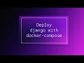 Deploy django application with docker-compose mysql running on host machine