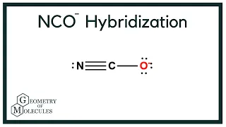 NCO - Hybridization Cyanate Ion
