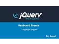 jQuery Lesson 6 Keyboard Events English