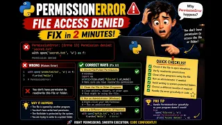 How to Fix PermissionError in Python Errno 13 Permission Denied Solutions