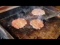 Smash Burgers done on a blue rhino griddle