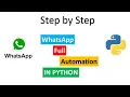 Whatsapp Automation in Python Importing Selenium