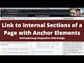 Link to Internal Sections of a Page with Anchor Elements Basic HTML and HTML5 freeCodeCamp