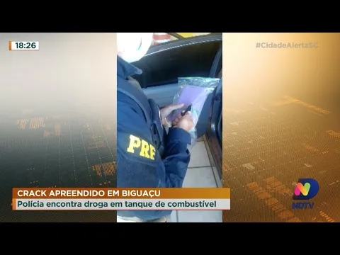 Polícia Rodoviária Federal encontra crack em tanque de combustível em Biguaçu