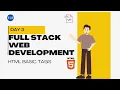 Day 3 of becoming a Full Stack Web Developer 2025 HTML Basic Tags Training Infoseek