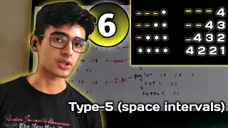 Trick to solve Java triangle loop pattern space interval pattern Part-6 How to solve patterns