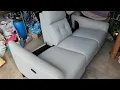 Costco Gilman creek alpendale recliner sofa disassemble to entering into basement