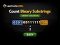 Leetcode 696 Count Binary Substrings