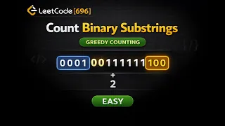 Leetcode 696 Count Binary Substrings