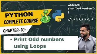 Python Program to Print All Odd Numbers Between 1 and 20 Python for Beginners Chapter 10 a