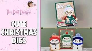2 Christmas Die Projects Mrs Claus Kitchen Card Snowman Pocket Card Tutorial