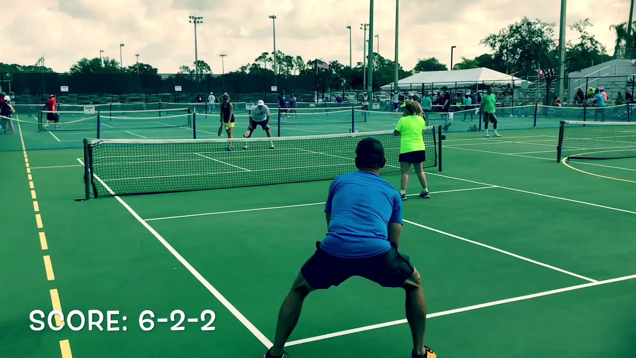 Dan Davis & Lauren Olson vs Steve Vozza & Barb Patterson. 2018 US Open Pickleball Championships