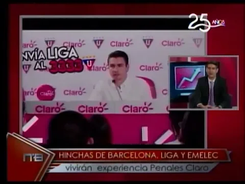 Hinchas de Barcelona, Liga y Emelec vivirán experiencia Penales Claro