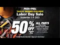 Pick-n-Pull Labor Day Sale 2023